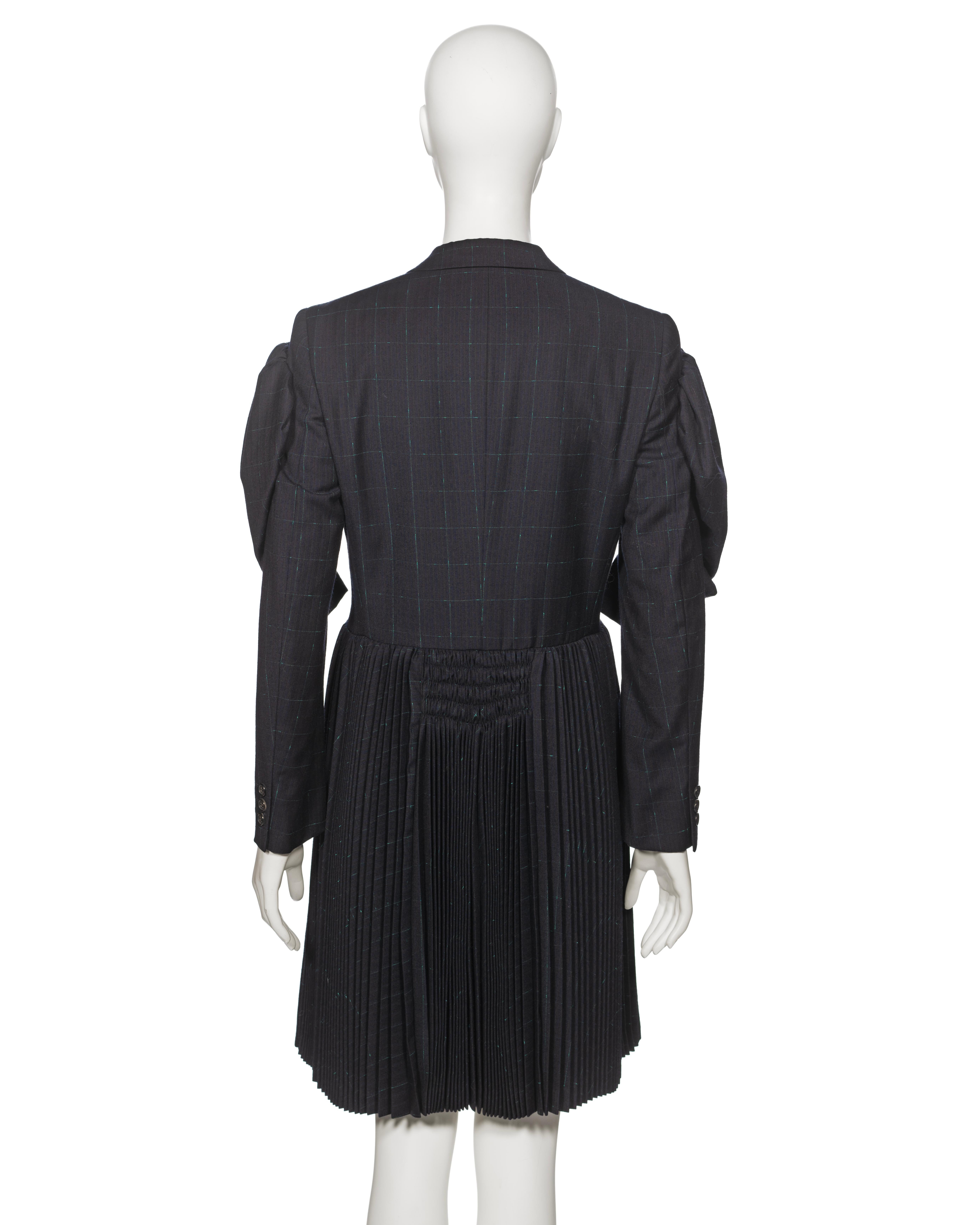 Comme des Garçons Deconstructed 4-Sleeve Jacket with Pleated Skirt, fw 2006  For Sale 5