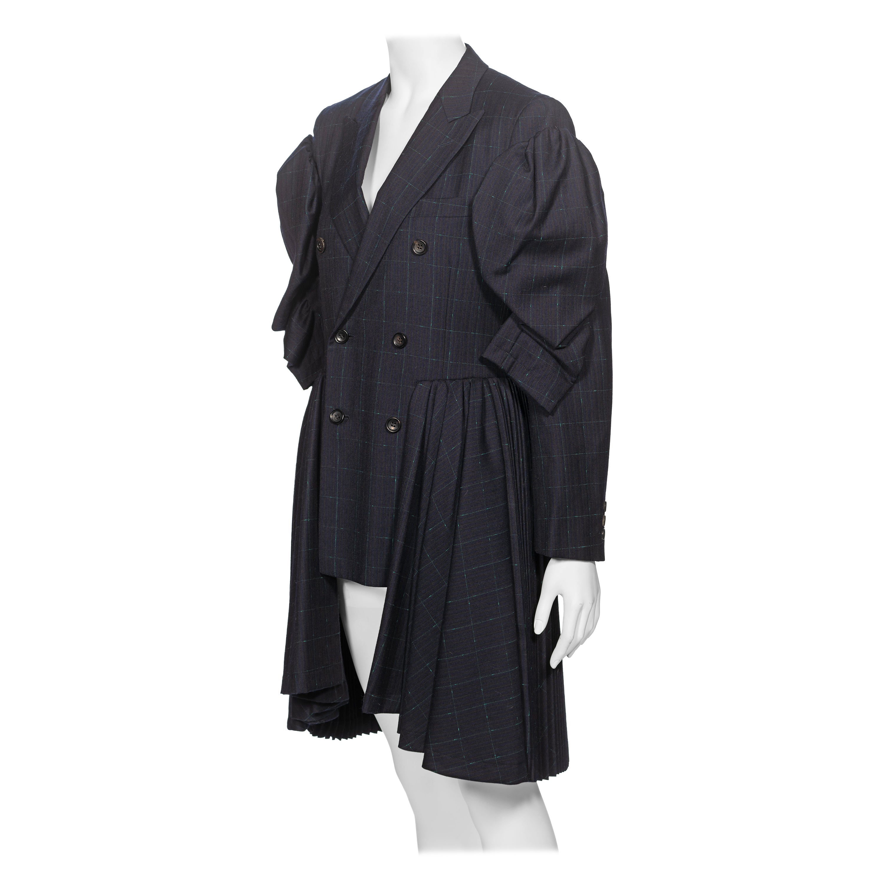 Comme des Garçons Giacca decostruita a 4 maniche con gonna a pieghe, primavera 2006