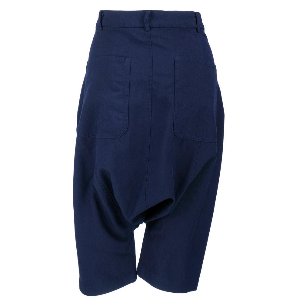 Nero COMME DES GARCONS - Pantaloni harem con taglio indaco intenso in vendita