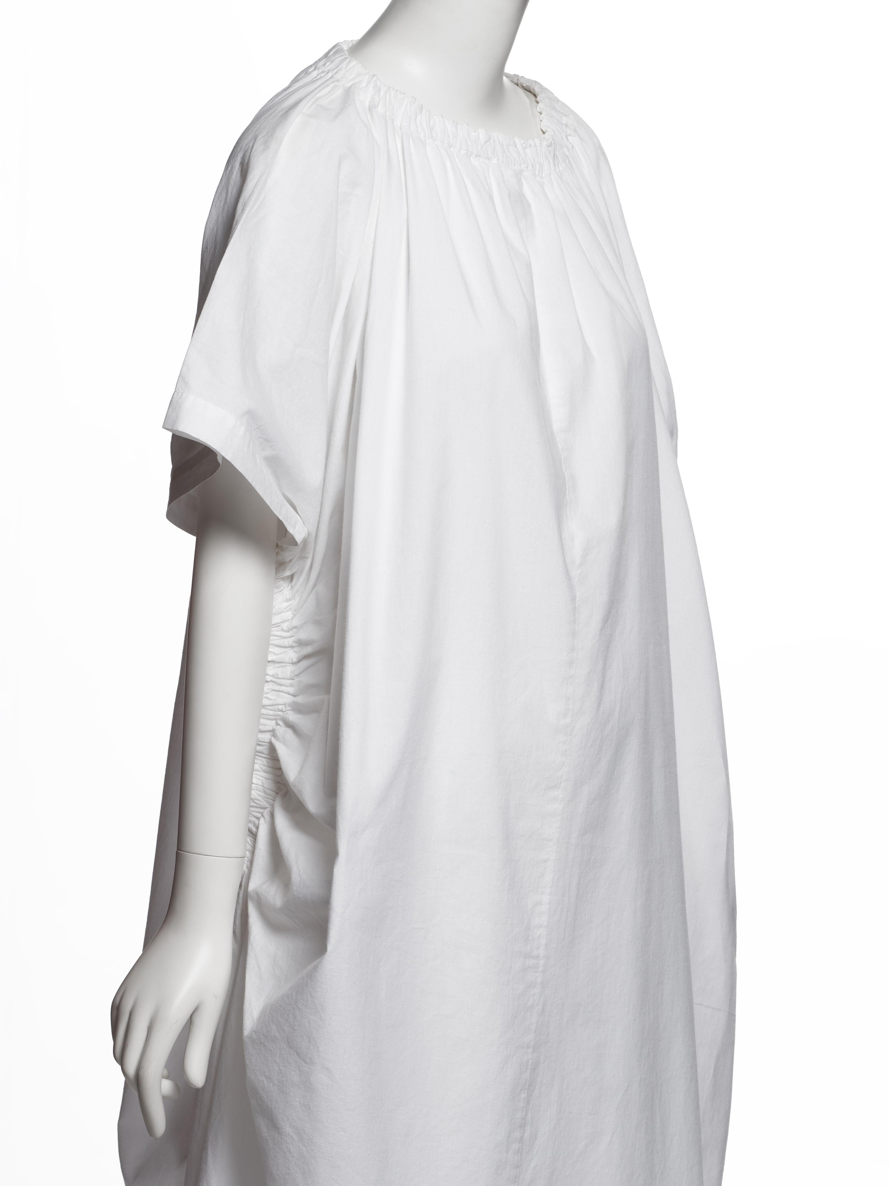 Comme des Garçons Early White Cotton 'Round Rubber' Collection Dress, SS 1984 en venta 5