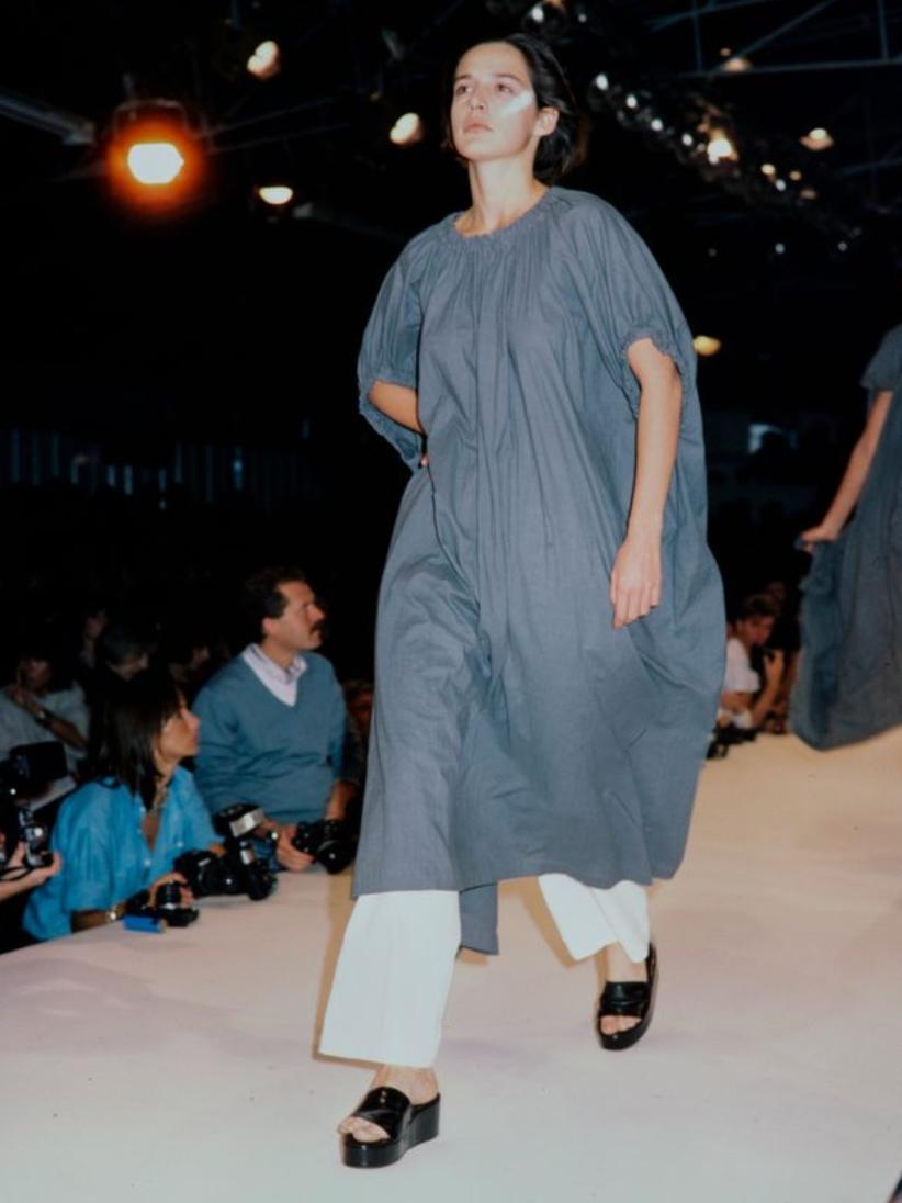 Comme des Garçons Early White Cotton 'Round Rubber' Collection Dress, SS 1984 en venta 6