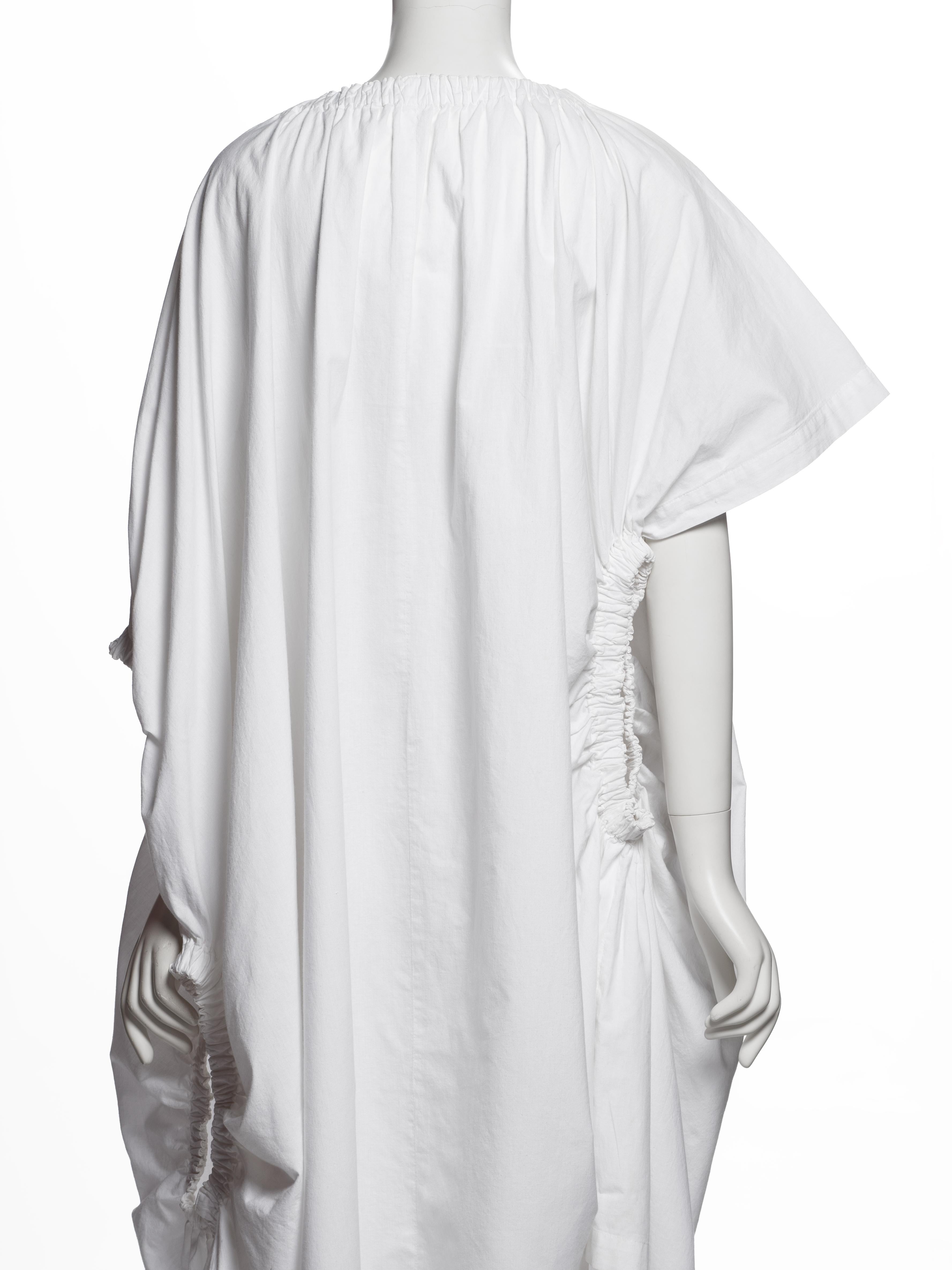 Comme des Garçons Early White Cotton 'Round Rubber' Collection Dress, SS 1984 en venta 10