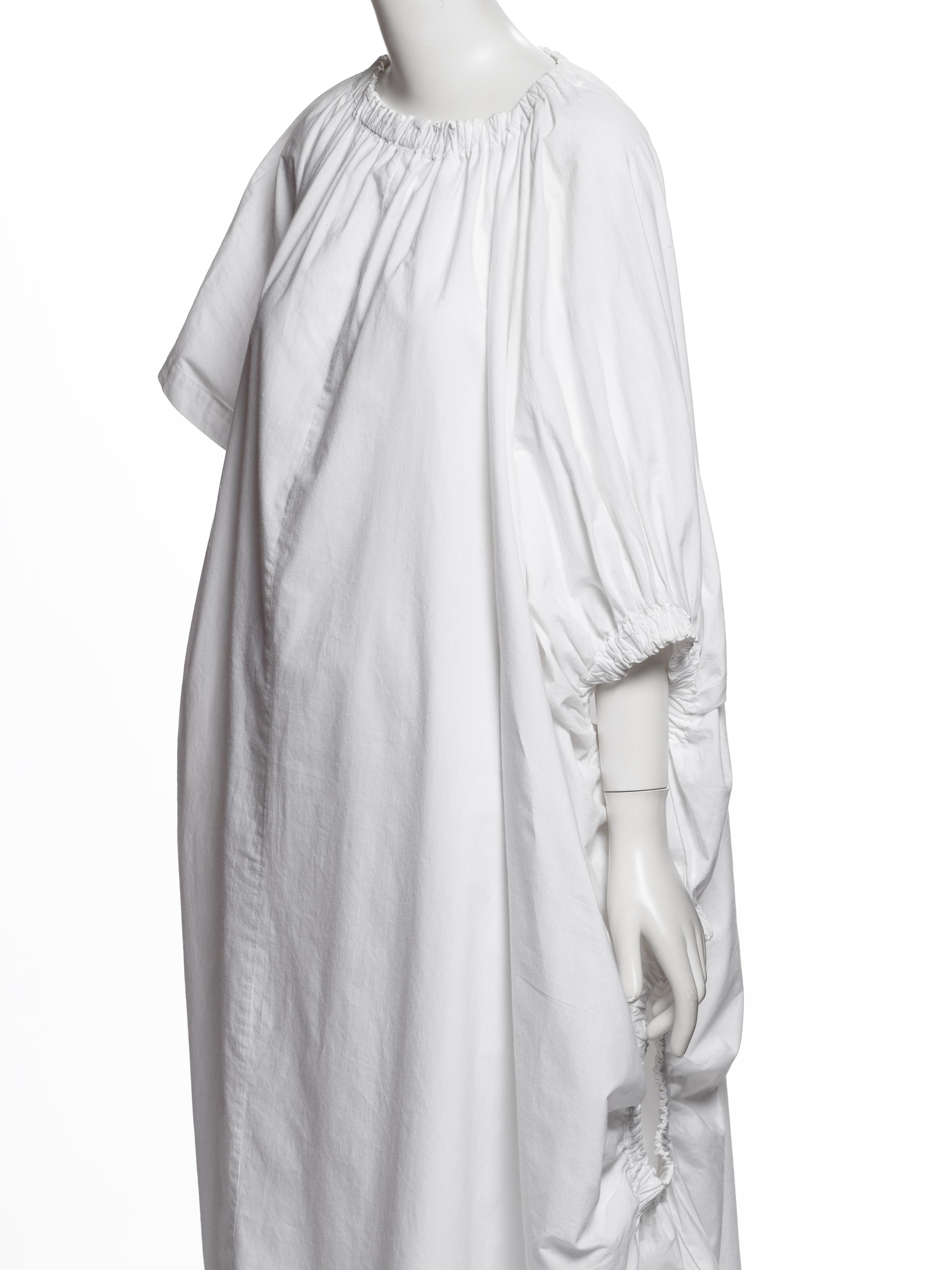 Comme des Garçons Early White Cotton 'Round Rubber' Collection Dress, SS 1984 en venta 14
