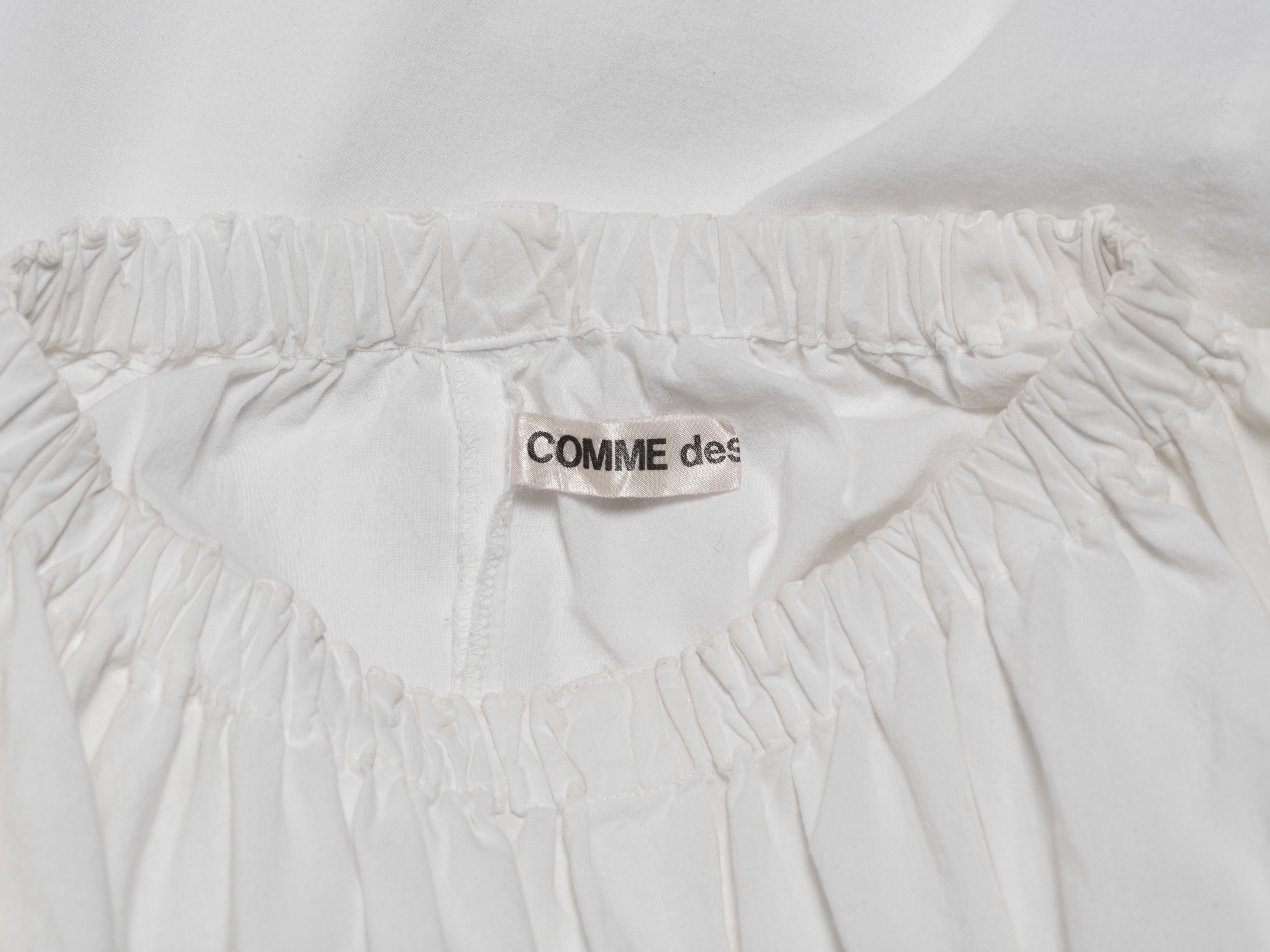 Comme des Garçons Early White Cotton 'Round Rubber' Collection Dress, SS 1984 en venta 15