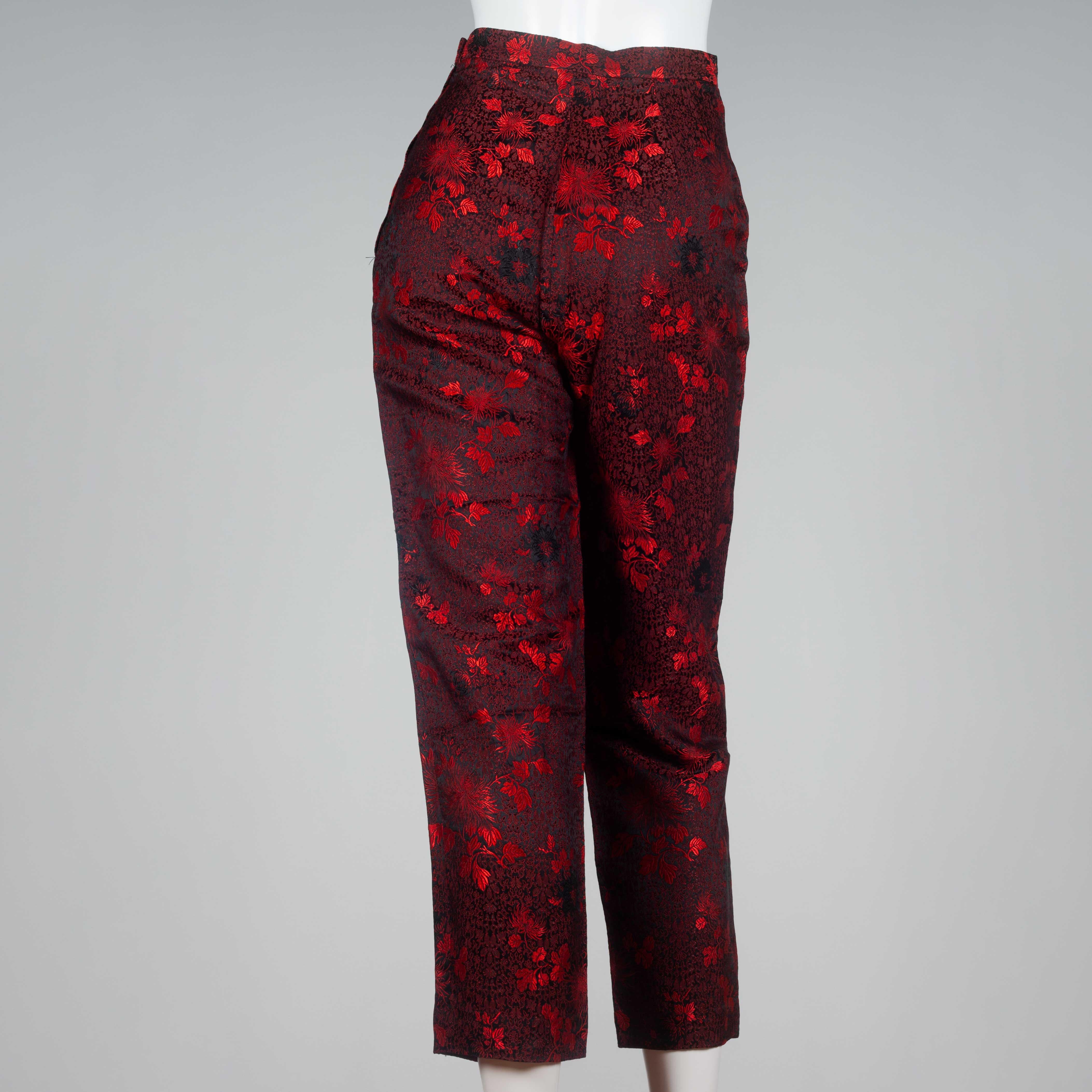 Comme des Garçons Embroidered Trousers, 1991 In Good Condition In Chicago, IL