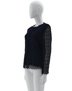 Comme des Garçons F/W 1990  Blue sangallo lace jacket