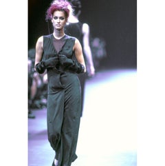 Comme Des Garçons F/W 1992 Black Asymmetric High-Waisted Maxi Skirt