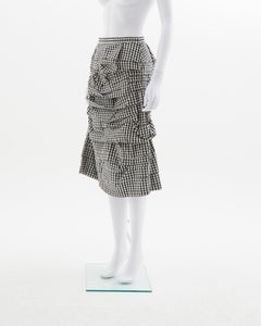 Comme des Garçons F/W 2005  Deformed Cotton Frill Gingham Check Skirt