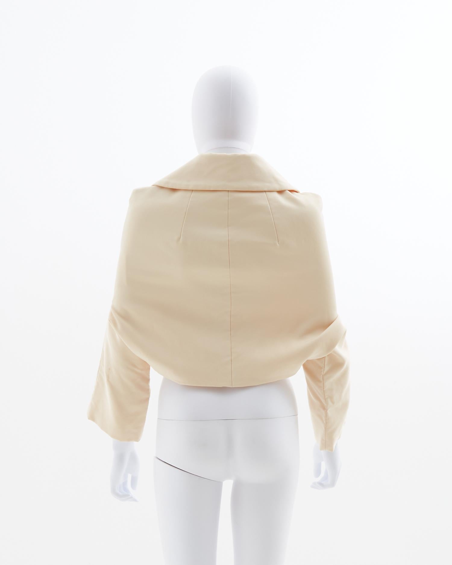 Comme des Garçons F/H 2005 Blazer de mariage 'Broken Bride' en blanc cassé Pour femmes en vente