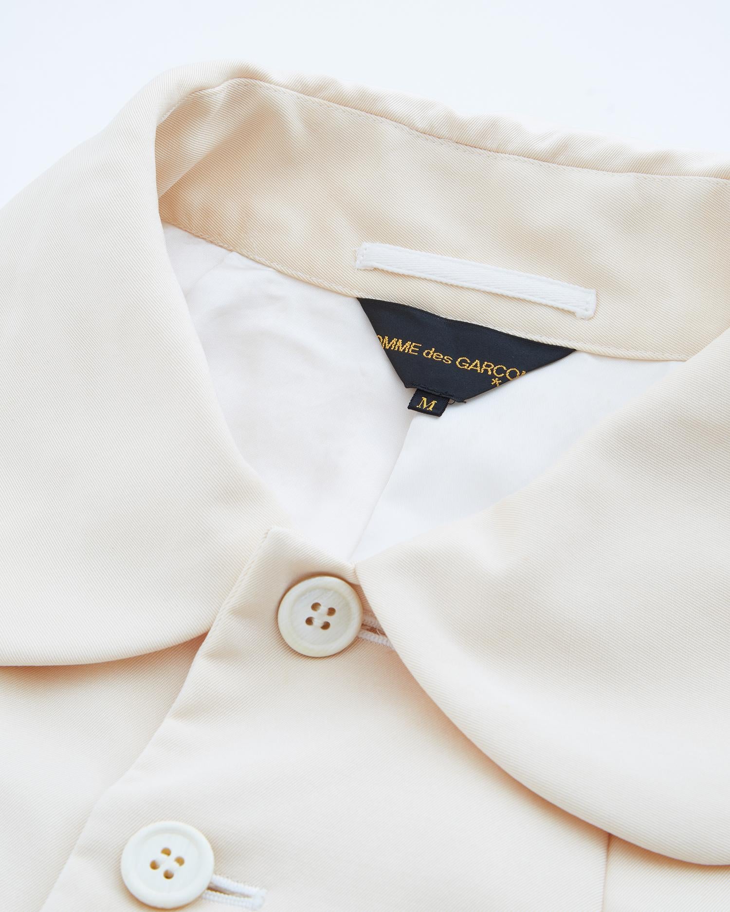 Comme des Garçons F/H 2005 Blazer de mariage 'Broken Bride' en blanc cassé en vente 1