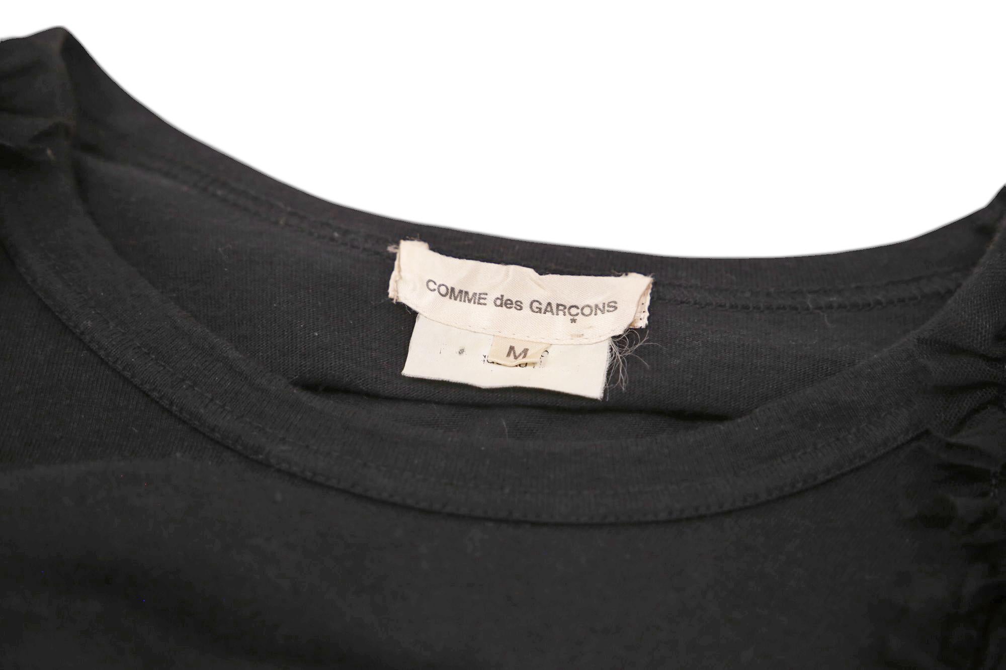 Comme des Garcons F/W 2006 Black Floral Lace MultiSleeves T-Shirt in vendita 2