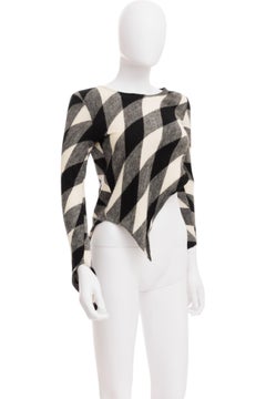 Comme des Garcons F/W 2010 Asymmetric Checkered Top