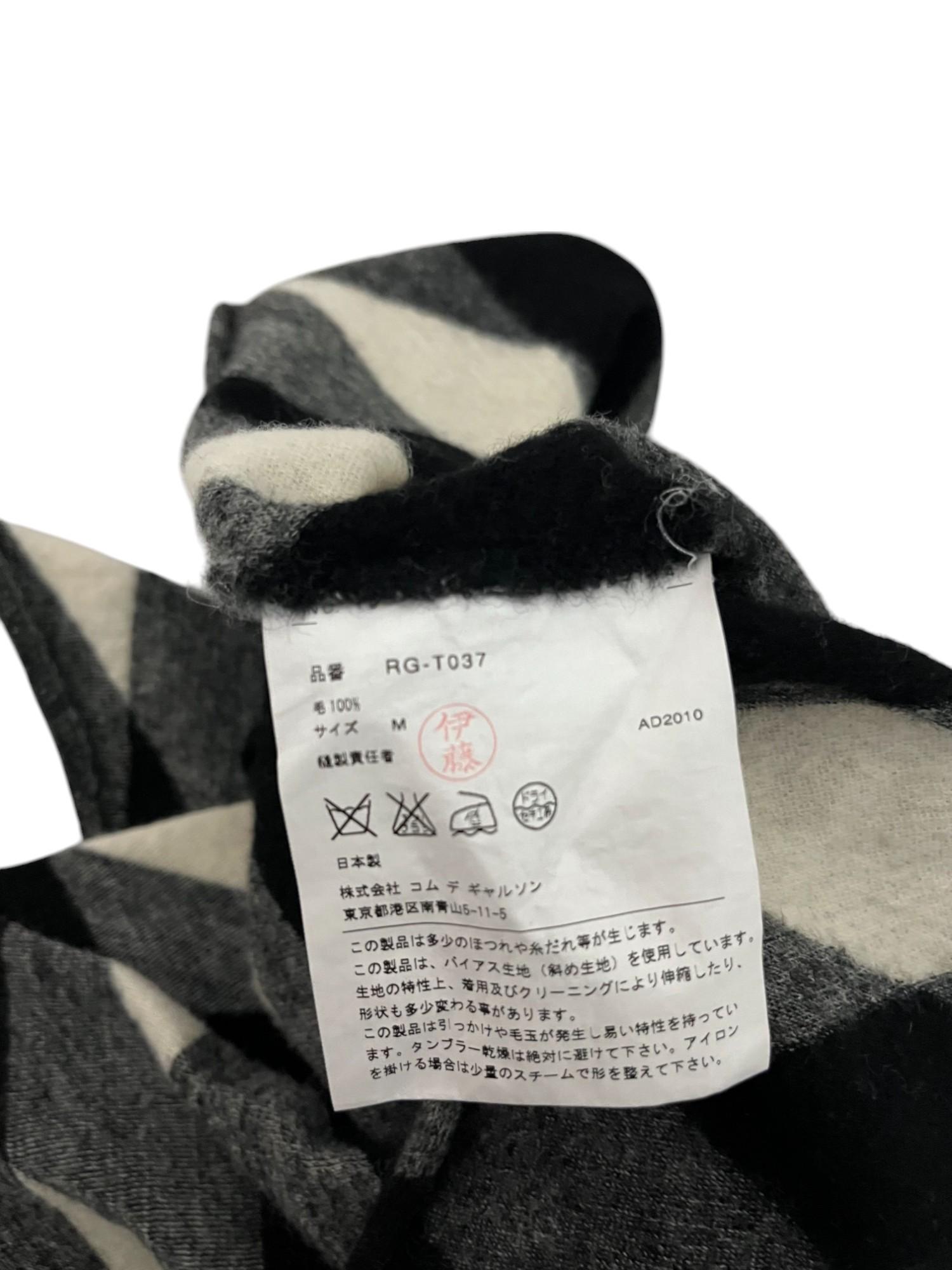 Comme des Garcons F/W 2010 - Top asymétrique à carreaux en vente 4