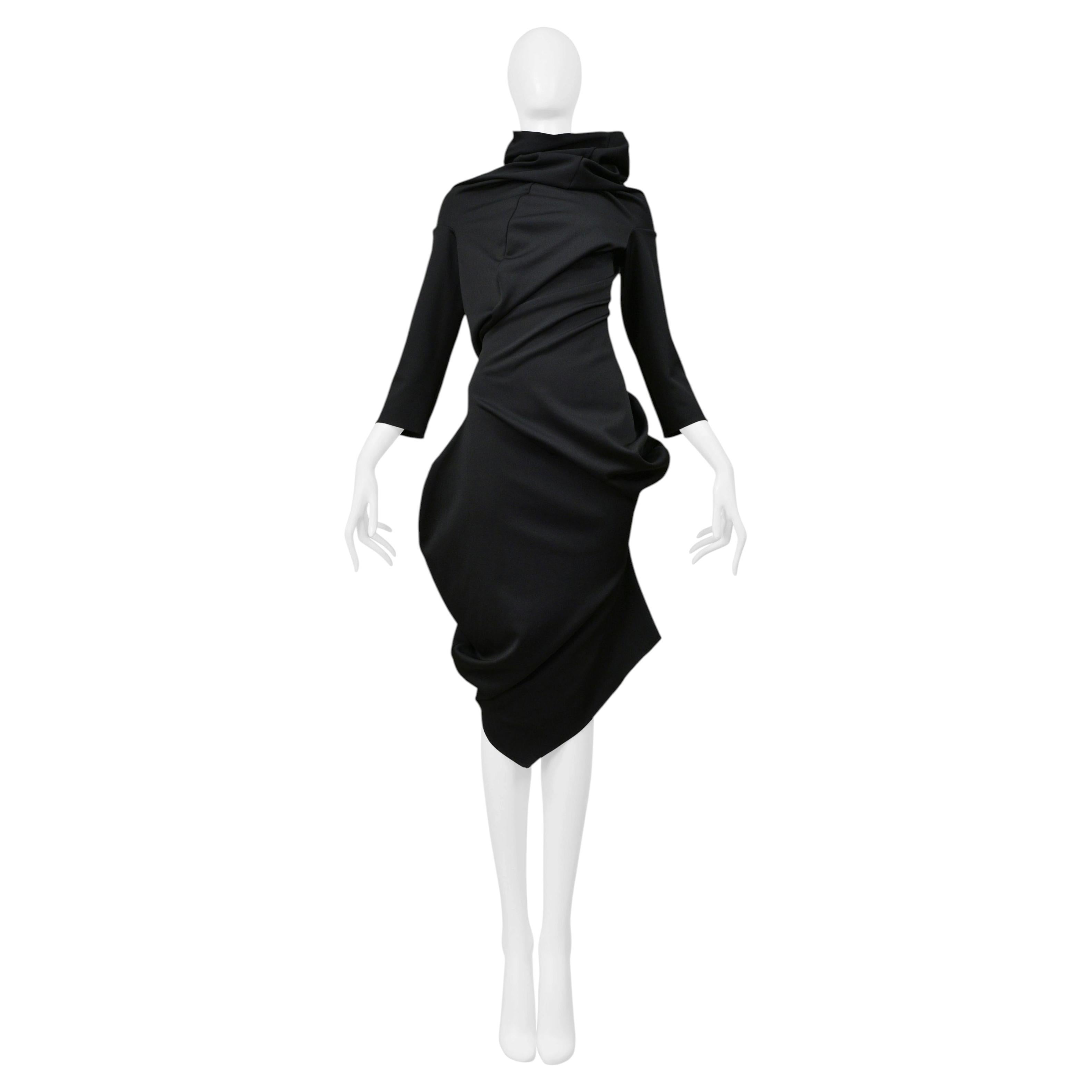 Comme Des Garçons Fall Black Twisted Concept Dress 2002