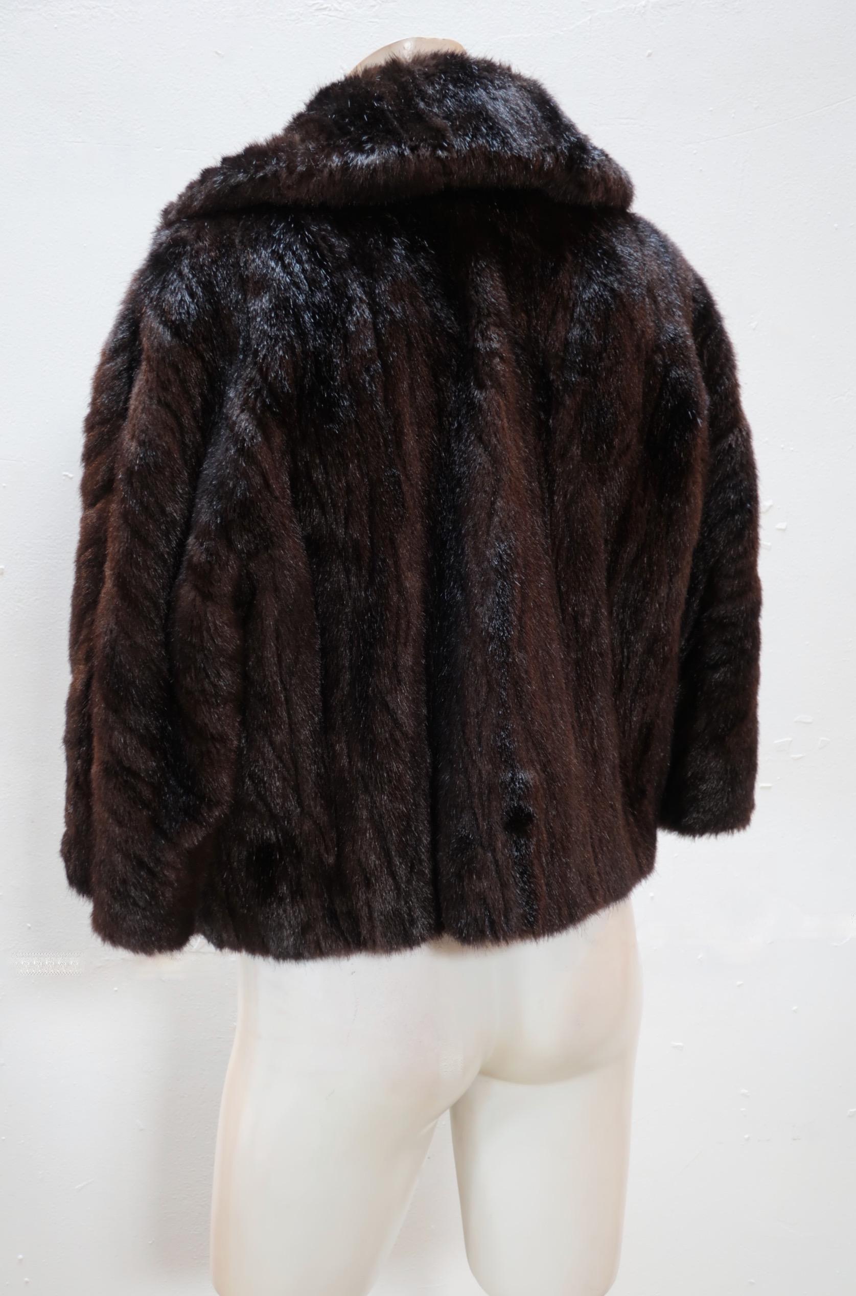 mink short coat