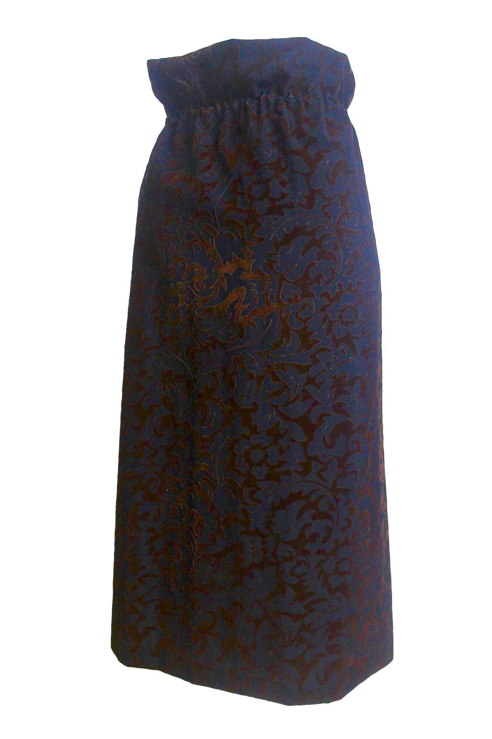 Black Comme des Garcons Flat Envelope Wool Skirt AD 1996 For Sale