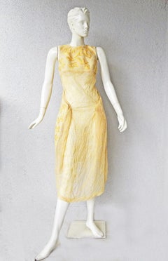 Comme des Garcons "Folded Wings" Sheer Embroidered Dress