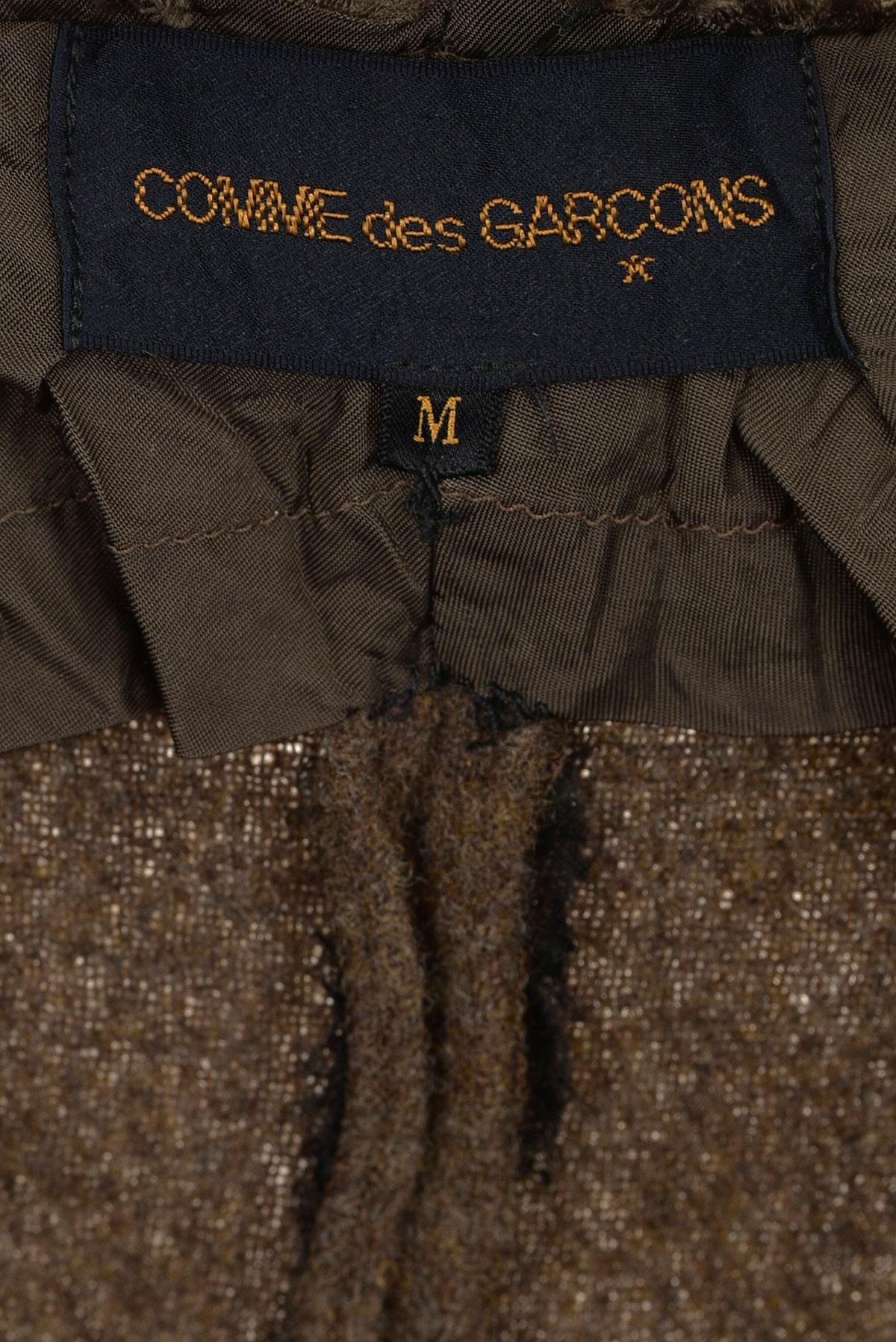 Women's or Men's COMME DES GARÇONS FW 94 Felted Wool Strapless Military Dress