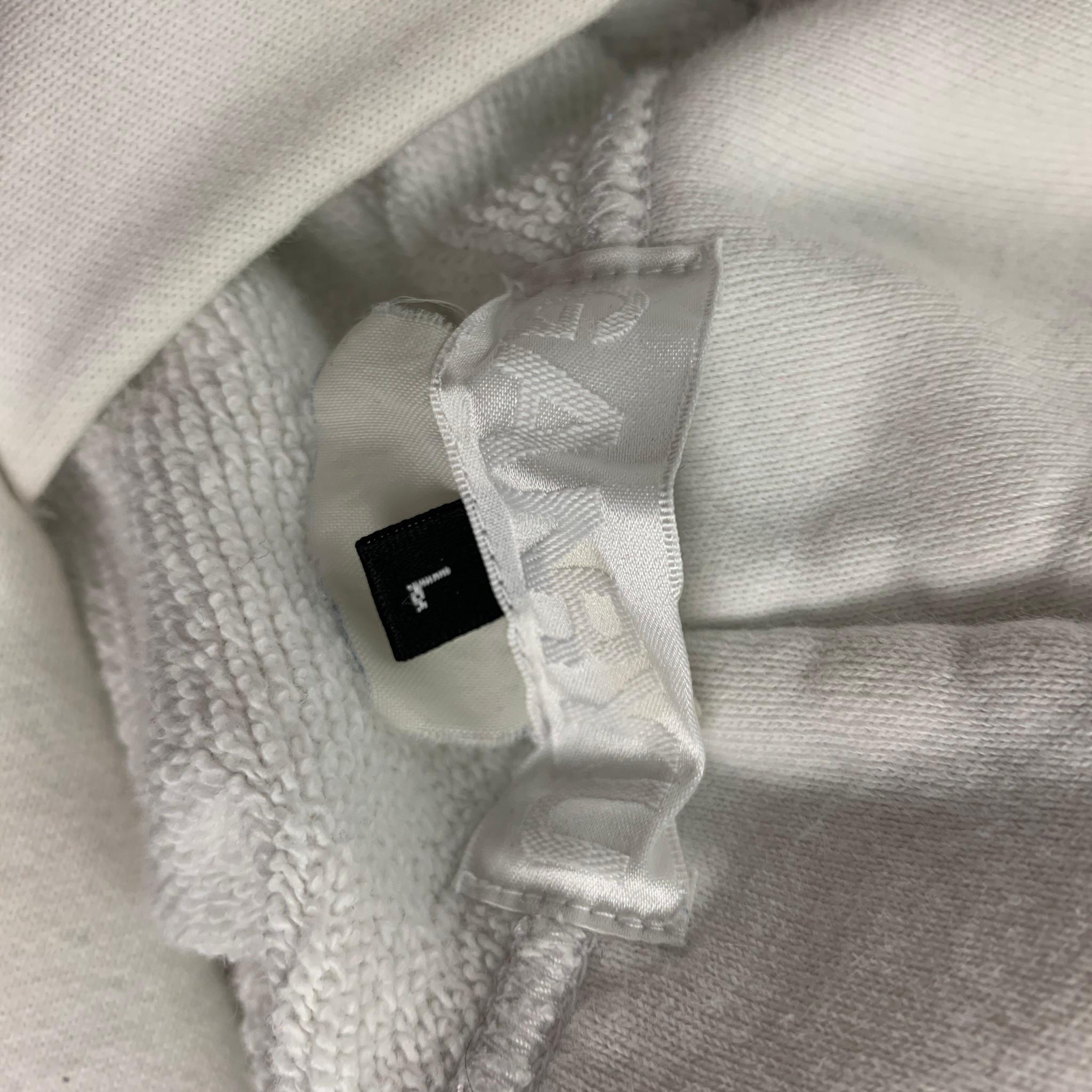 COMME des GARCONS GANRYU Size L Blue White Ombre Hooded Custom Sweatshirt 2