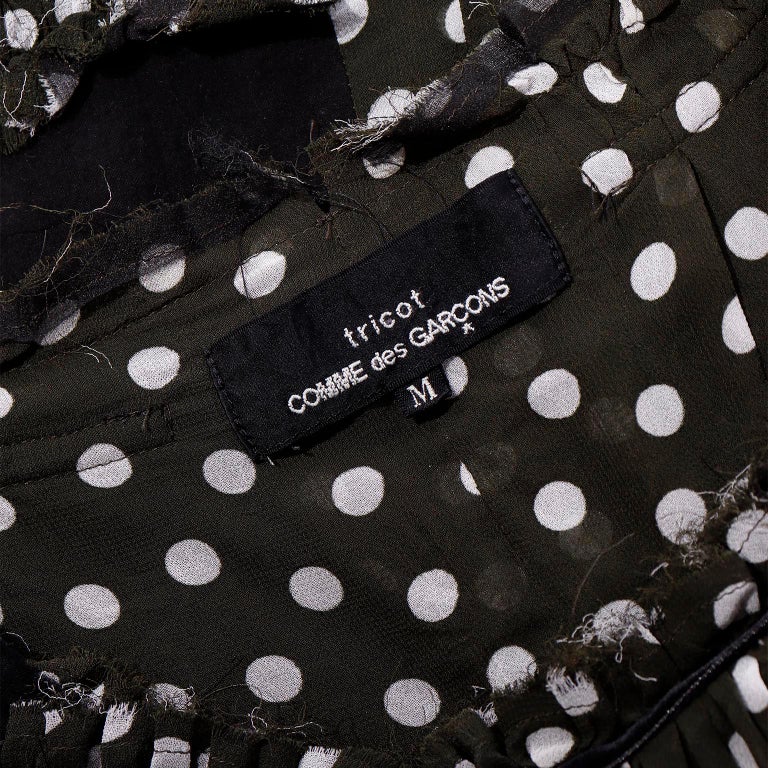 COMME DES GARCONS polka dot blouse