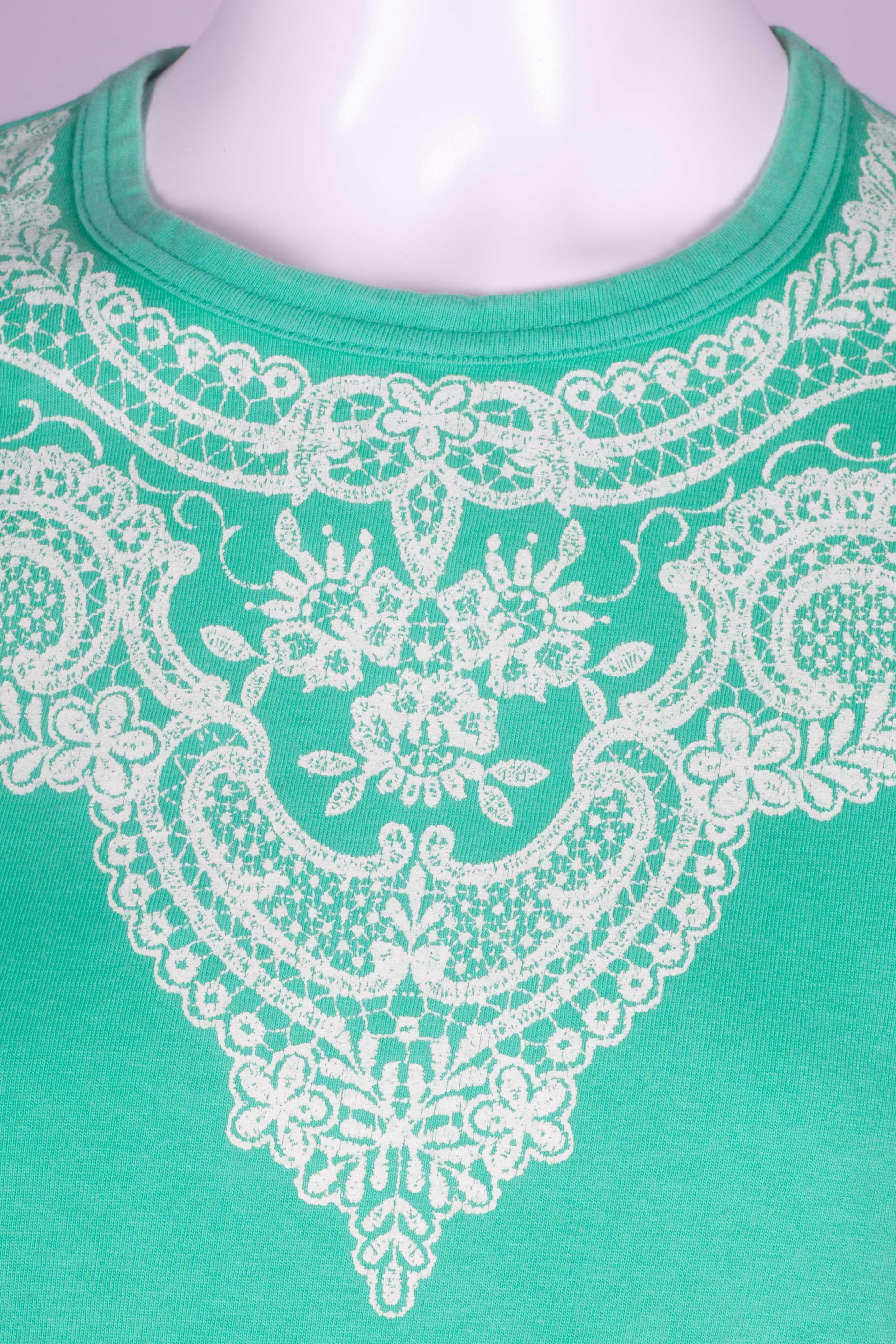 Comme des Garçons Green T-shirt with Lace Motif, 2006 4