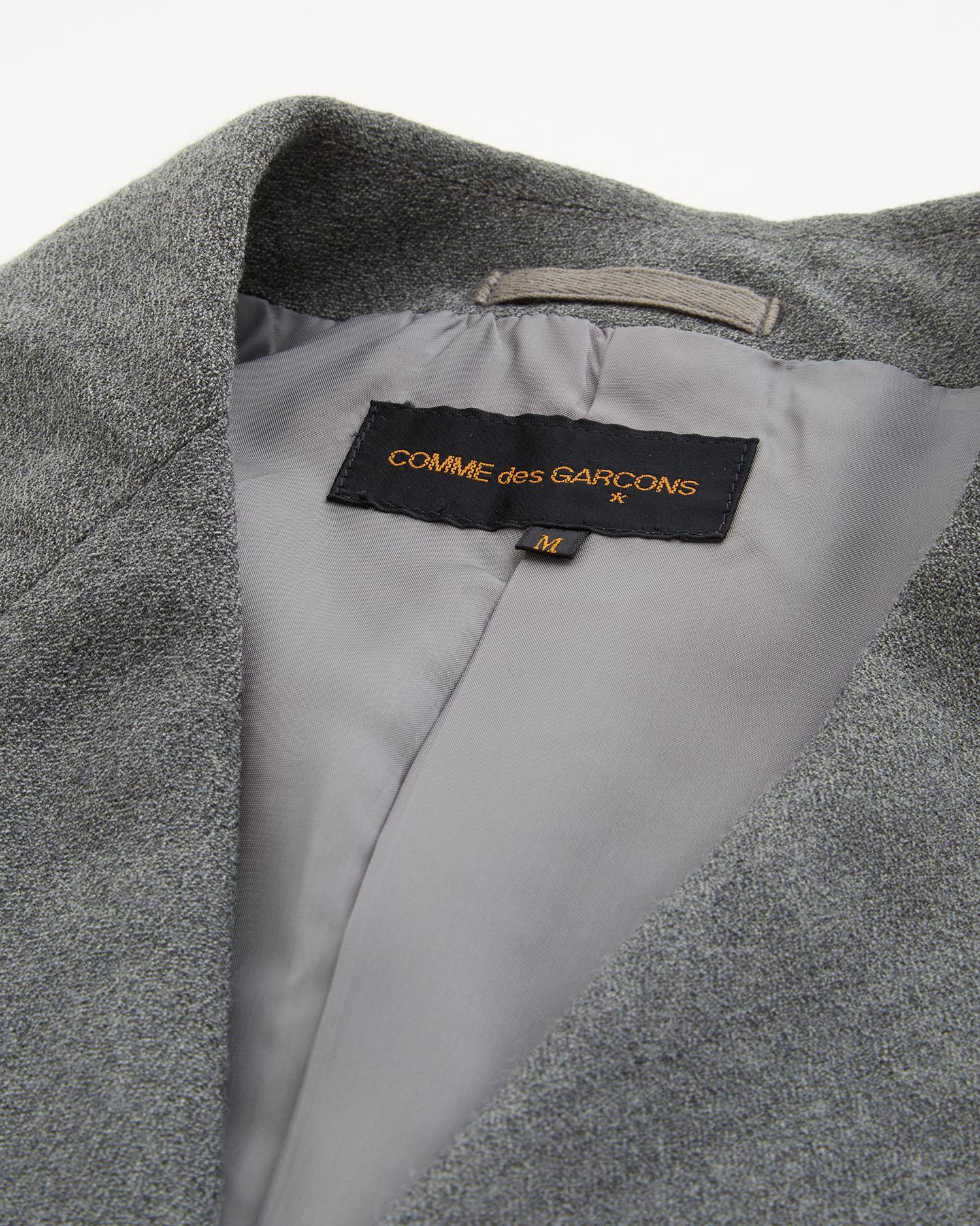 Donna Comme des Garçons grey cropped jacket, fw 1987 in vendita
