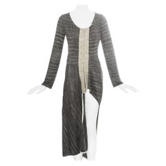 Comme des Garçons grey jersey deconstructed sweater dress, fw 1998