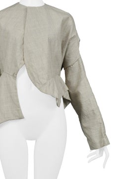 Comme Des Garcons Grey Linen Lumps & Bumps Jacket 1997
