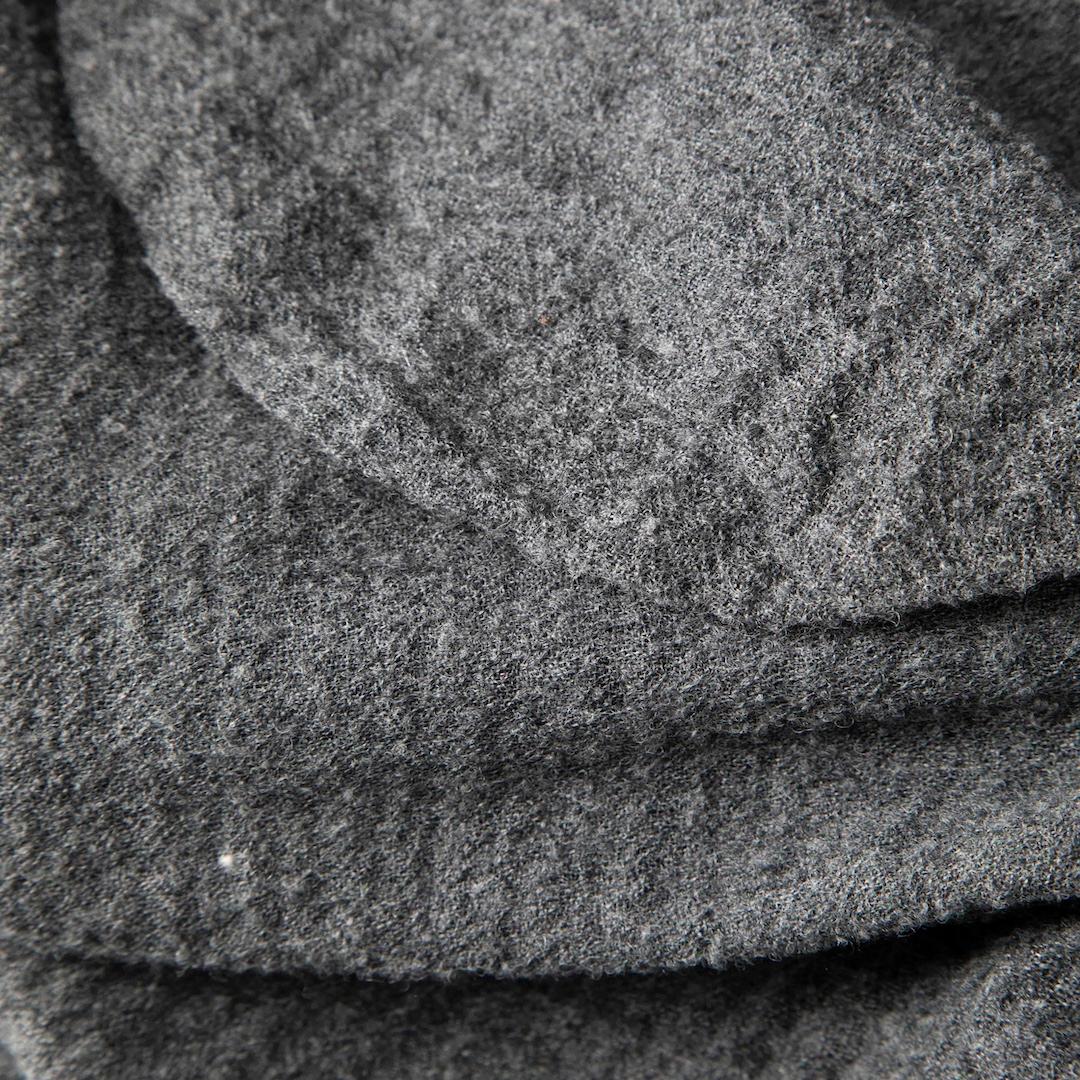 Noir Comme Des Garcons Robe en laine grise longueur genou Taille XS en vente