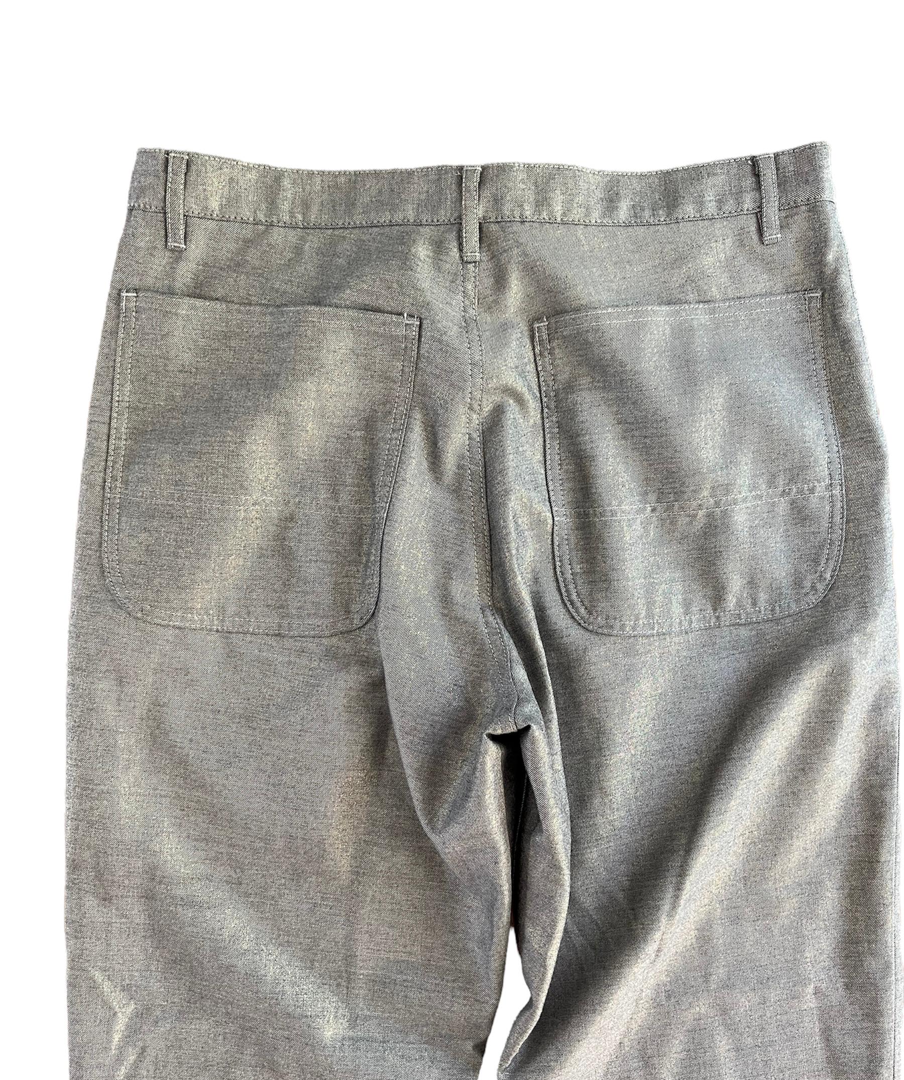 Pantalon en laine gris Comme des Garons, Taille Medium Neuf - En vente à Beverly Hills, CA