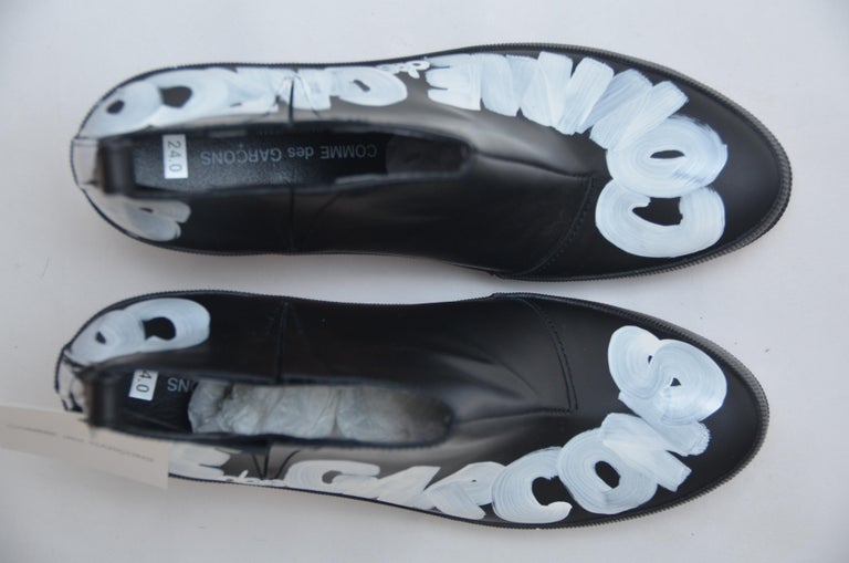 Comme Des Garçons Hand Painted Melissa Shoes Boots NEW SZ 24 For Sale at  1stDibs | melissa shoes sale, melissa comme des garçons