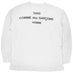 Comme des Garçons Homme 1989 Logo Long Sleeve Shirt