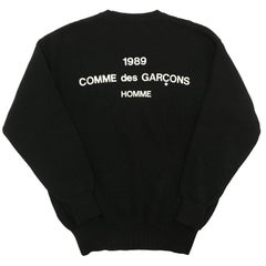 Comme des Garcons Homme 1989 Sweater Staff Heavy Cotton Jumper AD 1988