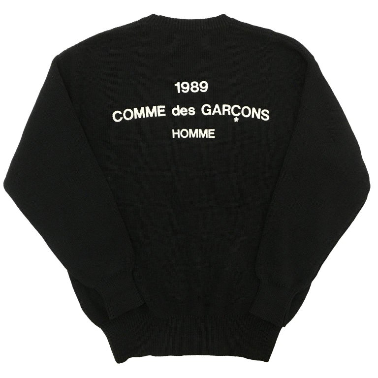 Comme des Garcons Homme 1989 Sweater Staff Heavy Cotton Jumper AD 1988 ...