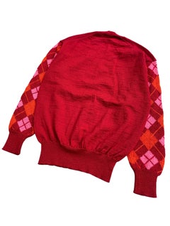 Comme des Garcons Homme Argyle Sleeve Sweater, Autumn Winter 2000