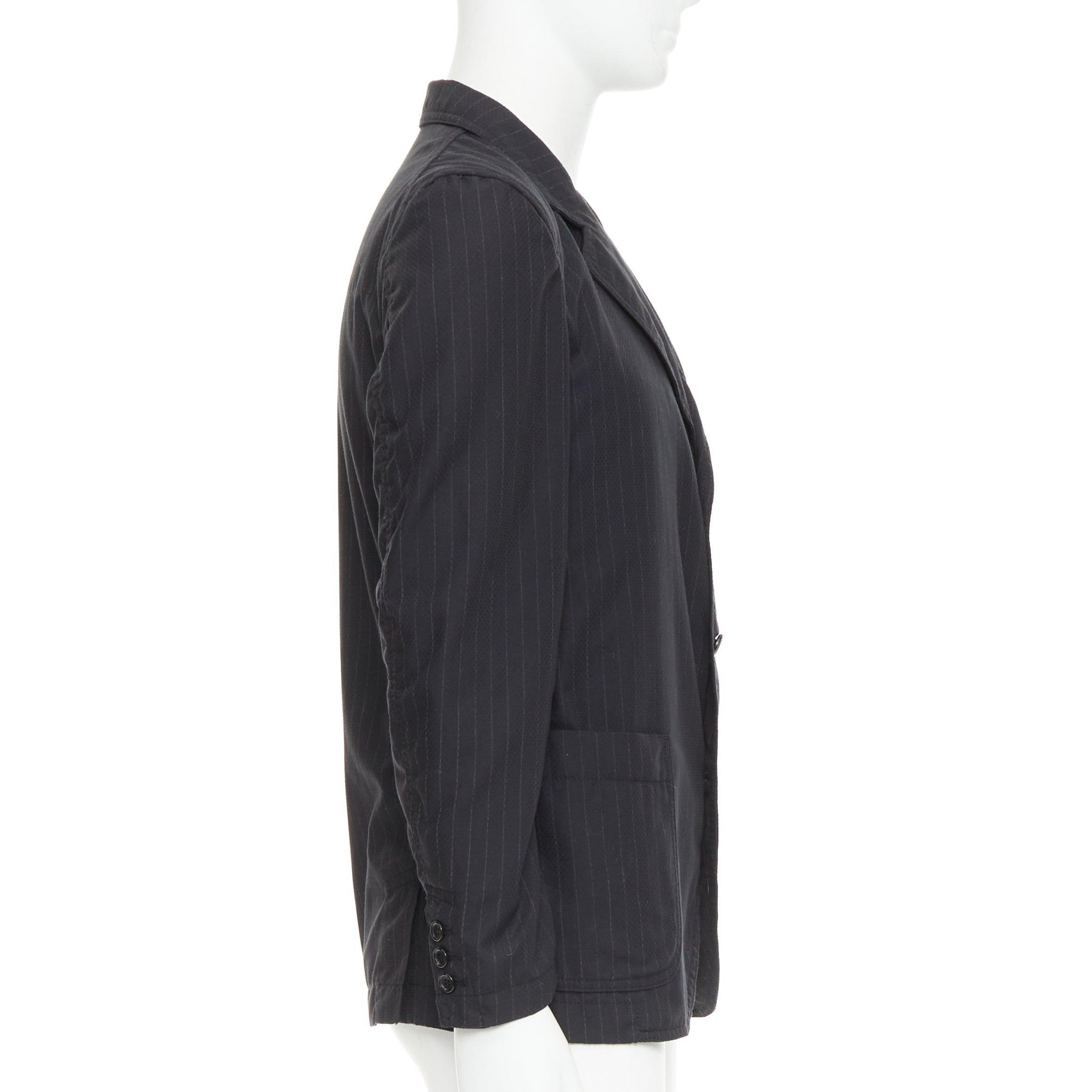 COMME DES GARCONS Homme Deux 2018 blazer grigio gessato con tasche S In condizioni buone in vendita a Hong Kong, NT