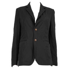 Comme Des Garcons Homme Deux Black Embroidered Accent Jacket Size S