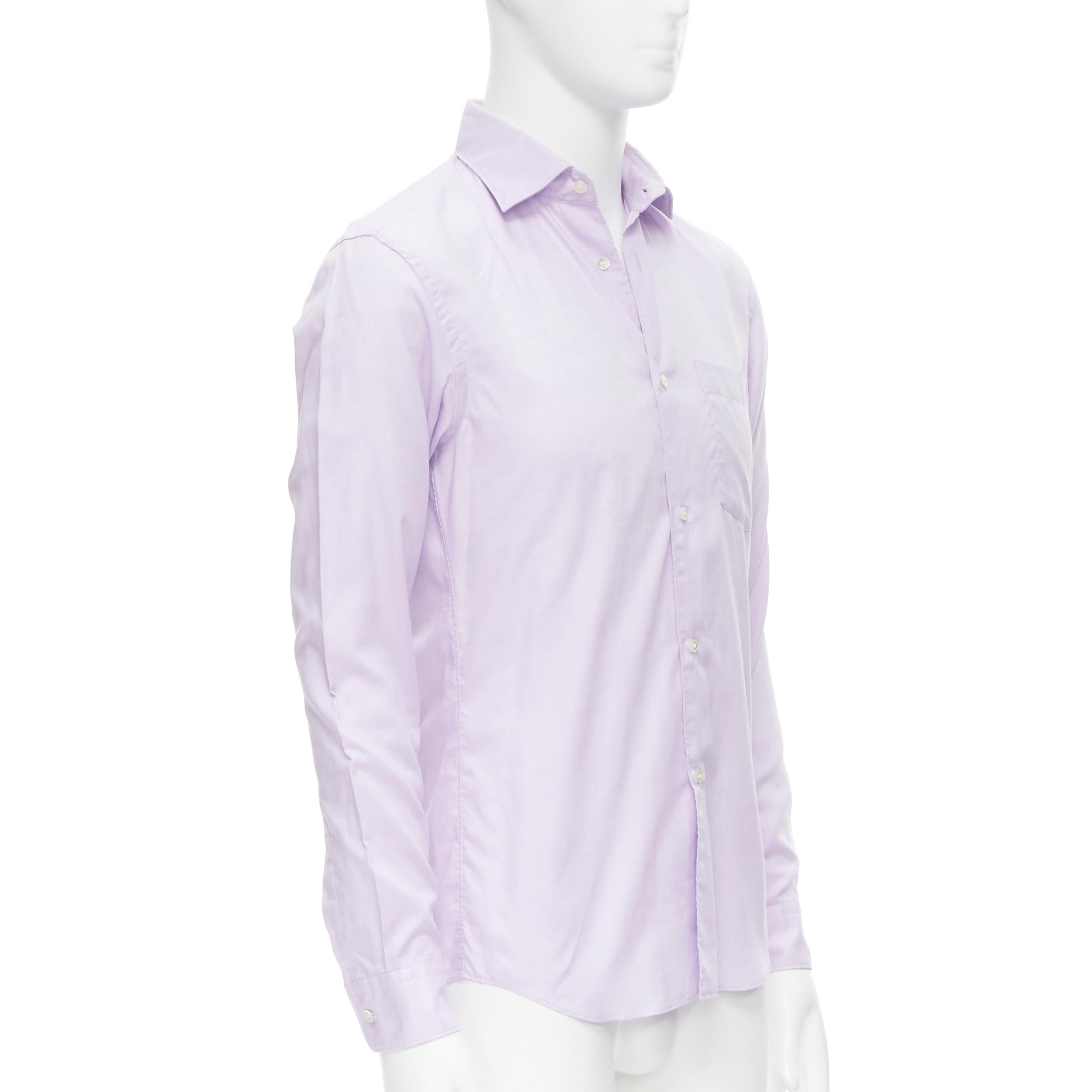 Gray COMME DES GARCONS Homme Deux light purple cotton shirt S