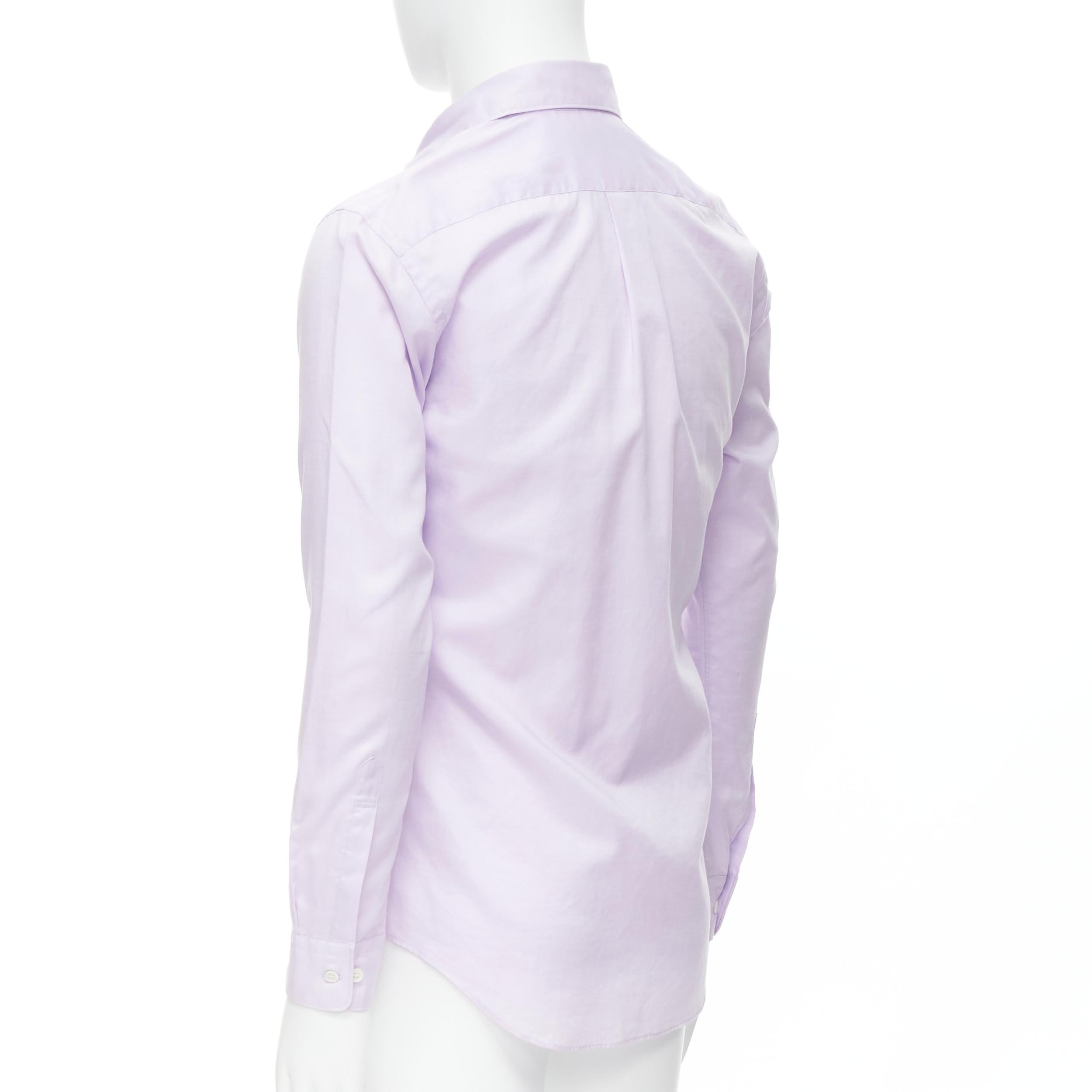 COMME DES GARCONS Homme Deux light purple cotton shirt S 1