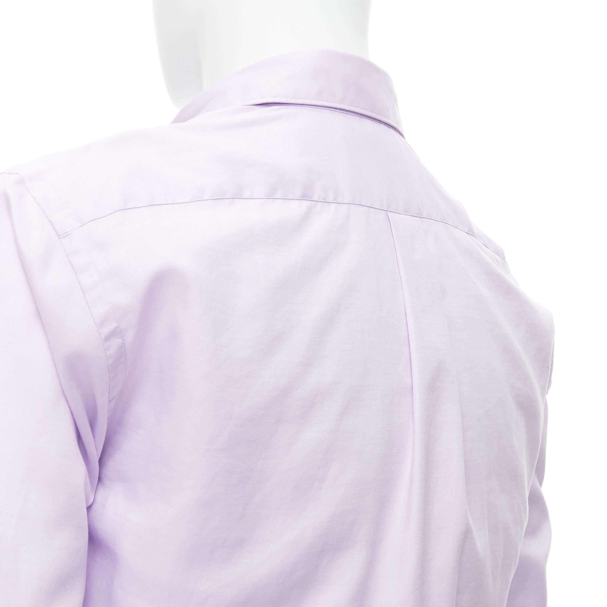 COMME DES GARCONS Homme Deux light purple cotton shirt S 3