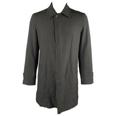 COMME des GARCONS HOMME DEUX Size XL Black Wrinkle Textured Car Coat