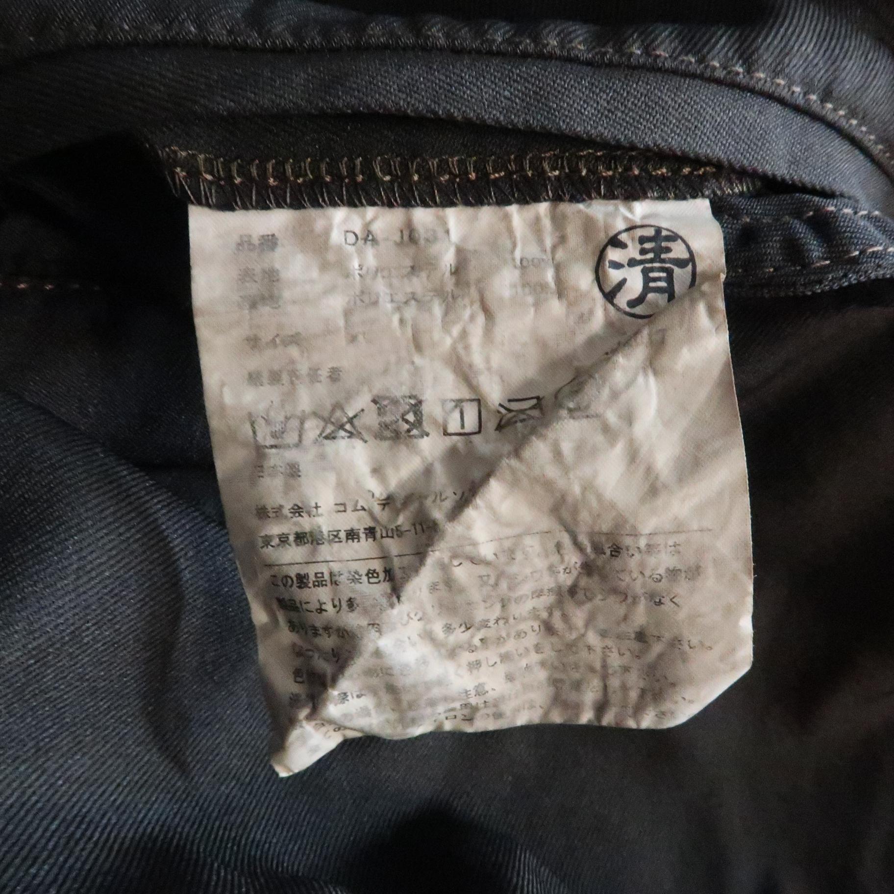 COMME des GARCONS HOMME DEUX XL Brown Wrinkled Twill Sport Coat Jacket 4