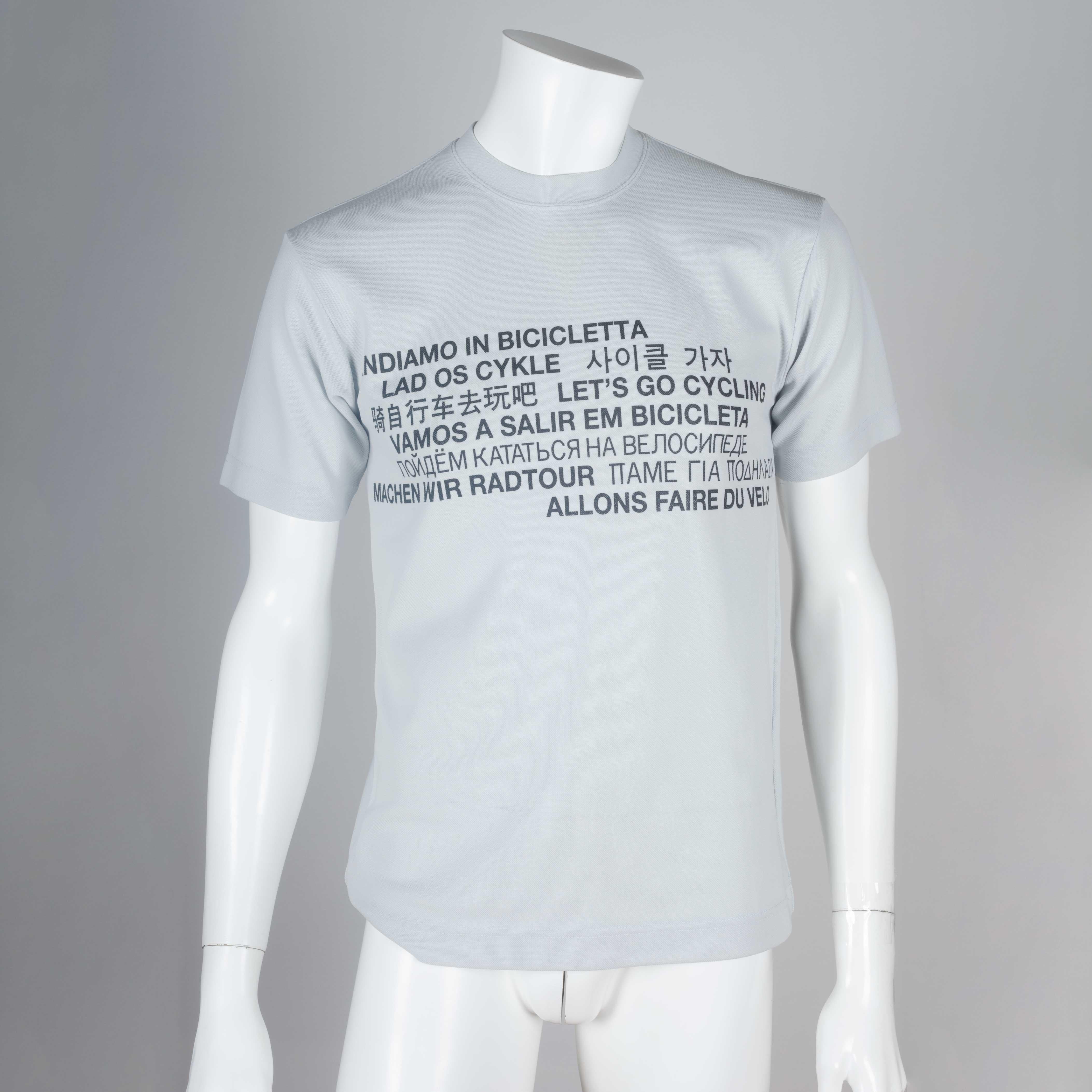 Women's or Men's Comme des Garçons Homme Gray Cycling T-shirt, 2001
