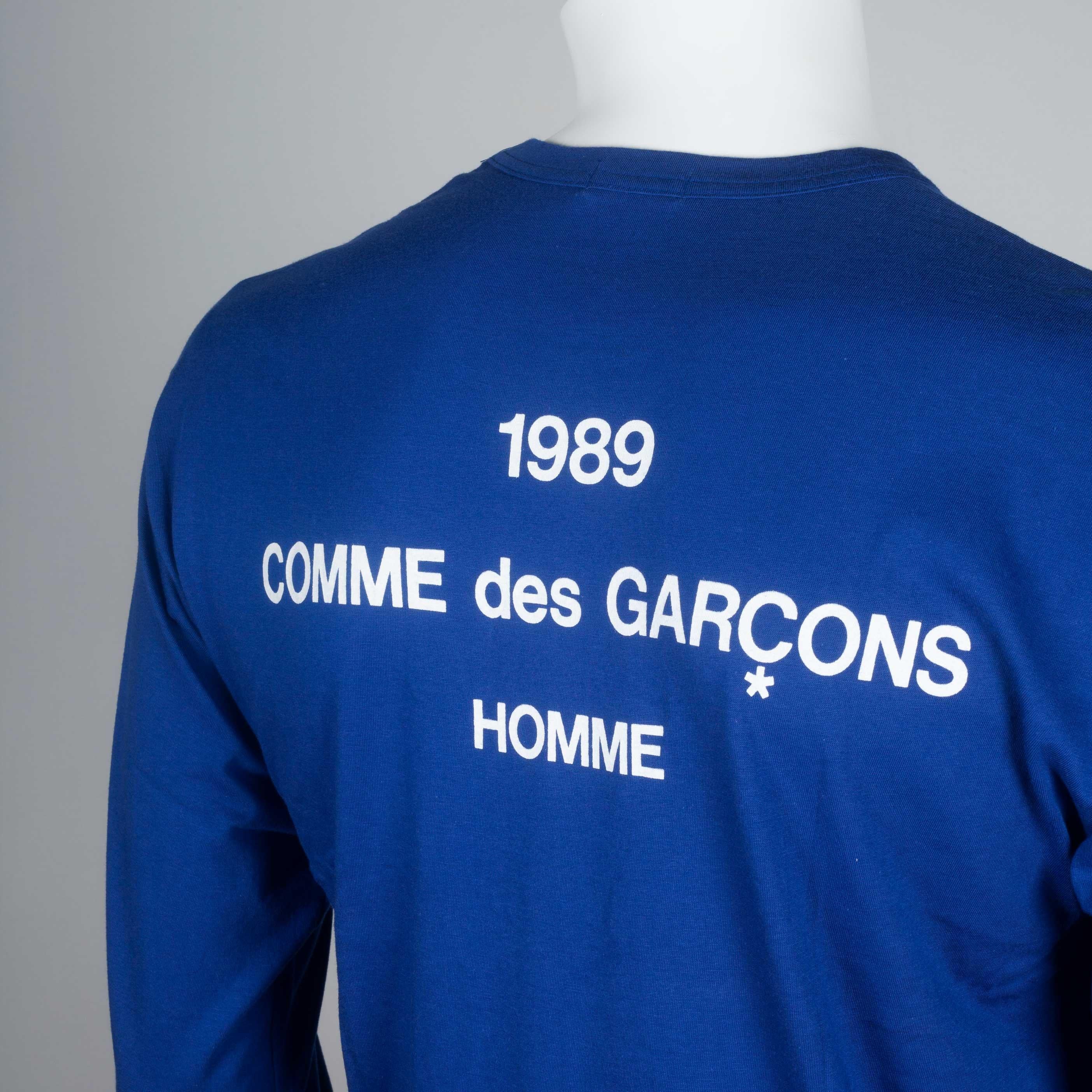 Comme des Garçons Homme Long Sleeve Cotton T-shirt, 1989 6
