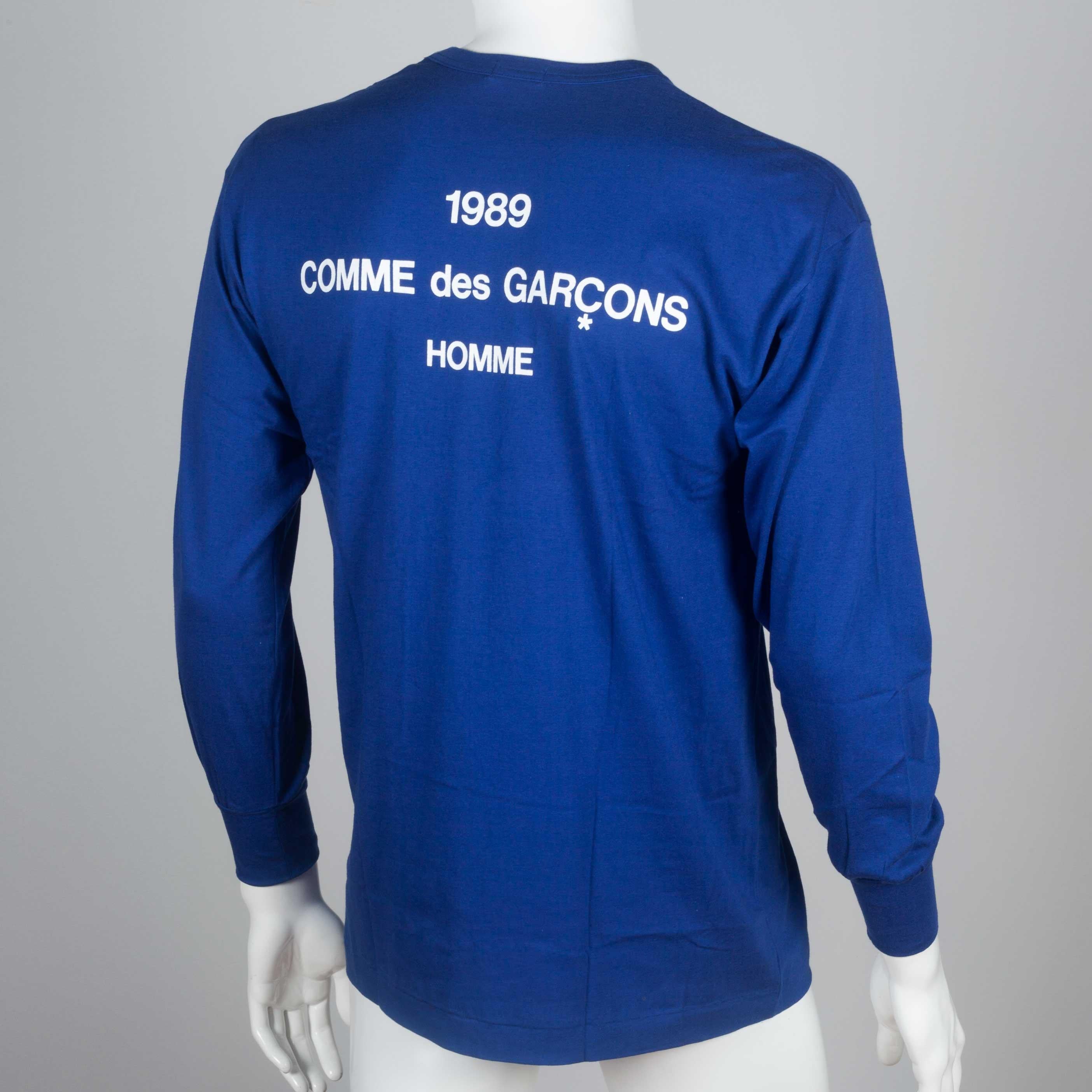 Purple Comme des Garçons Homme Long Sleeve Cotton T-shirt, 1989
