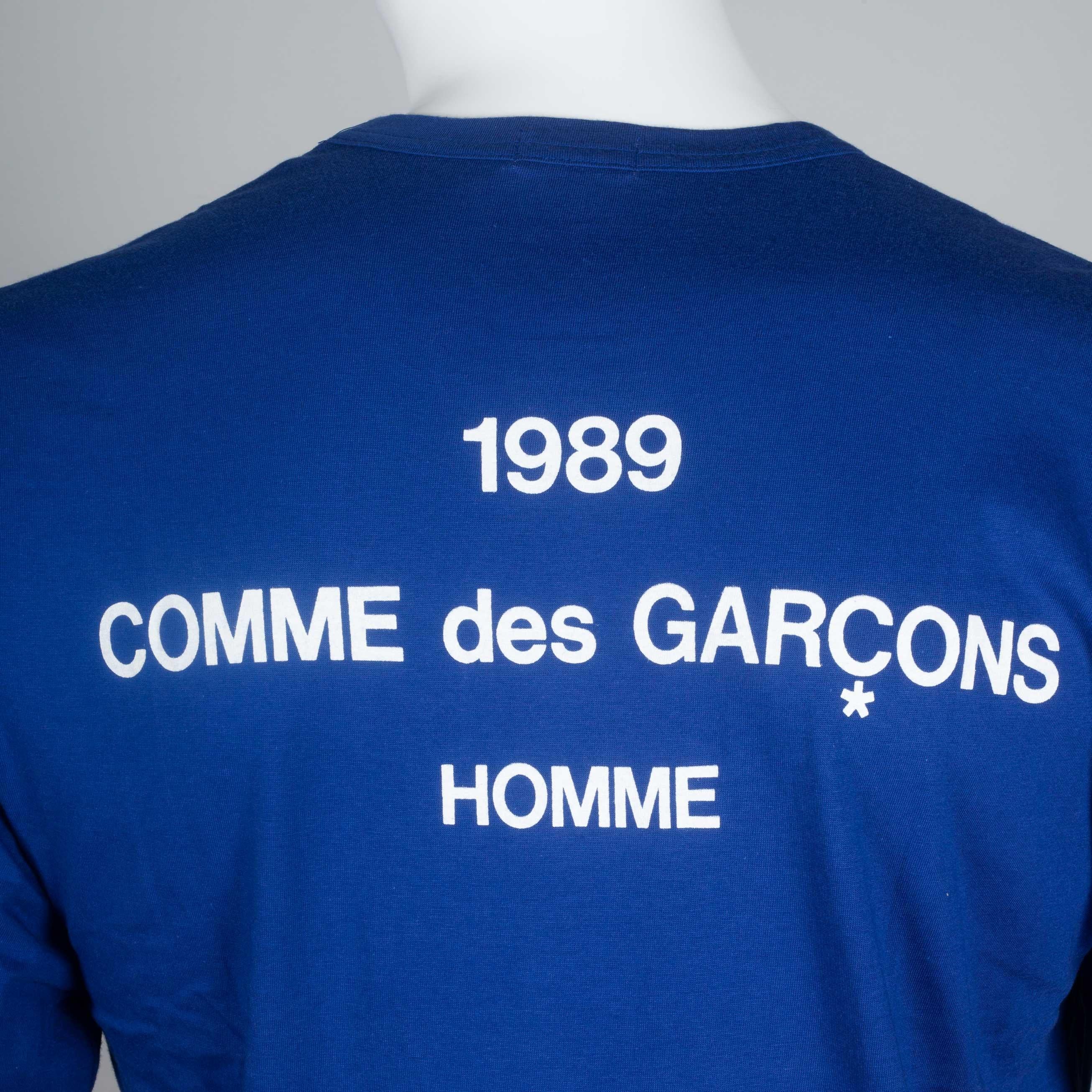 Comme des Garçons Homme Long Sleeve Cotton T-shirt, 1989 3