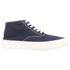 COMME DES GARCONS Homme scarpe da ginnastica mid top in tela navy EU39