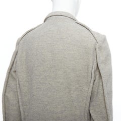 COMME DES GARCONS HOMME PLUS 2005 Evergreen grey wool blazer jacket M
