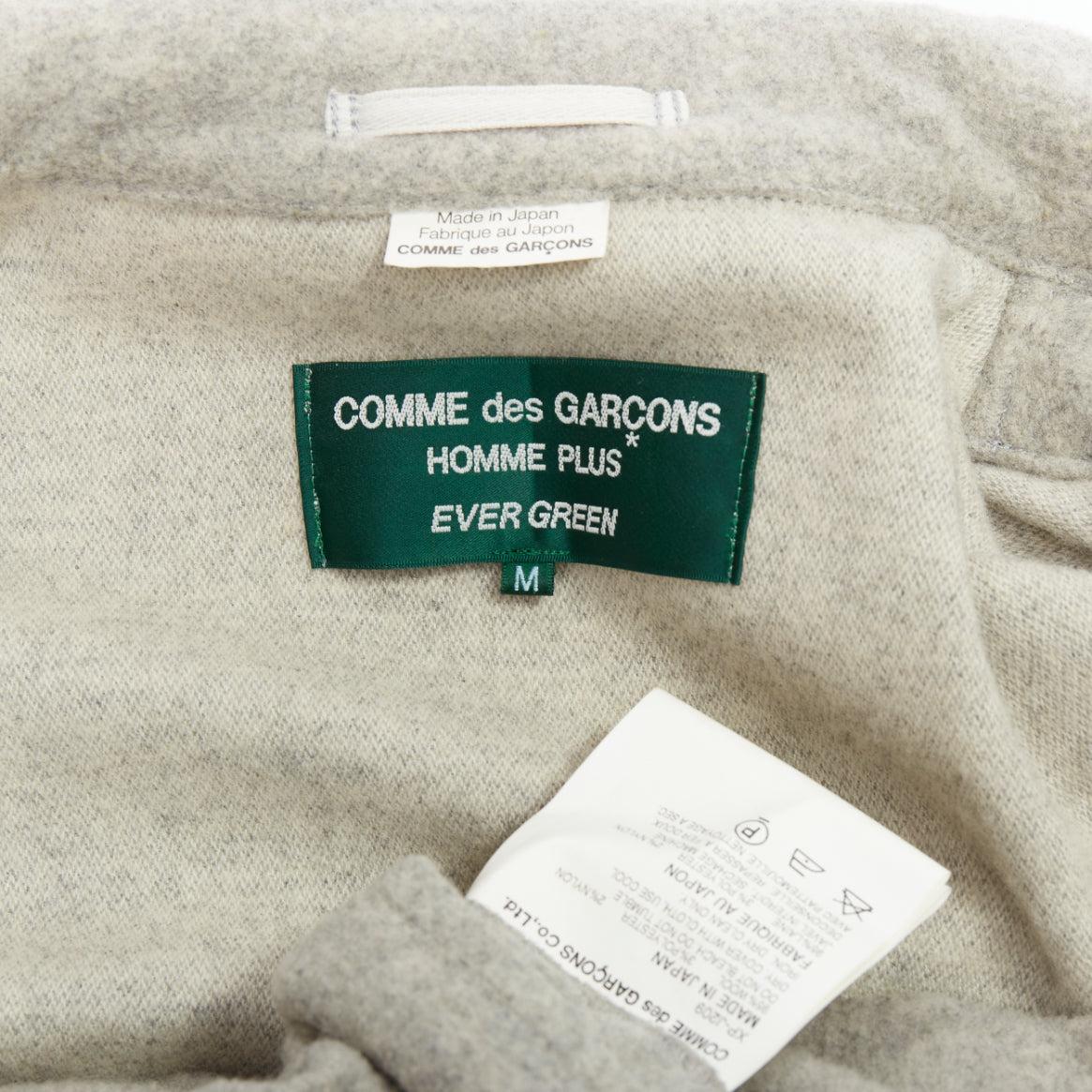 COMME DES GARCONS HOMME PLUS 2005 Evergreen grey wool blazer jacket M For Sale 3