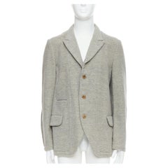 COMME DES GARCONS HOMME PLUS 2005 Evergreen grey wool blazer jacket M